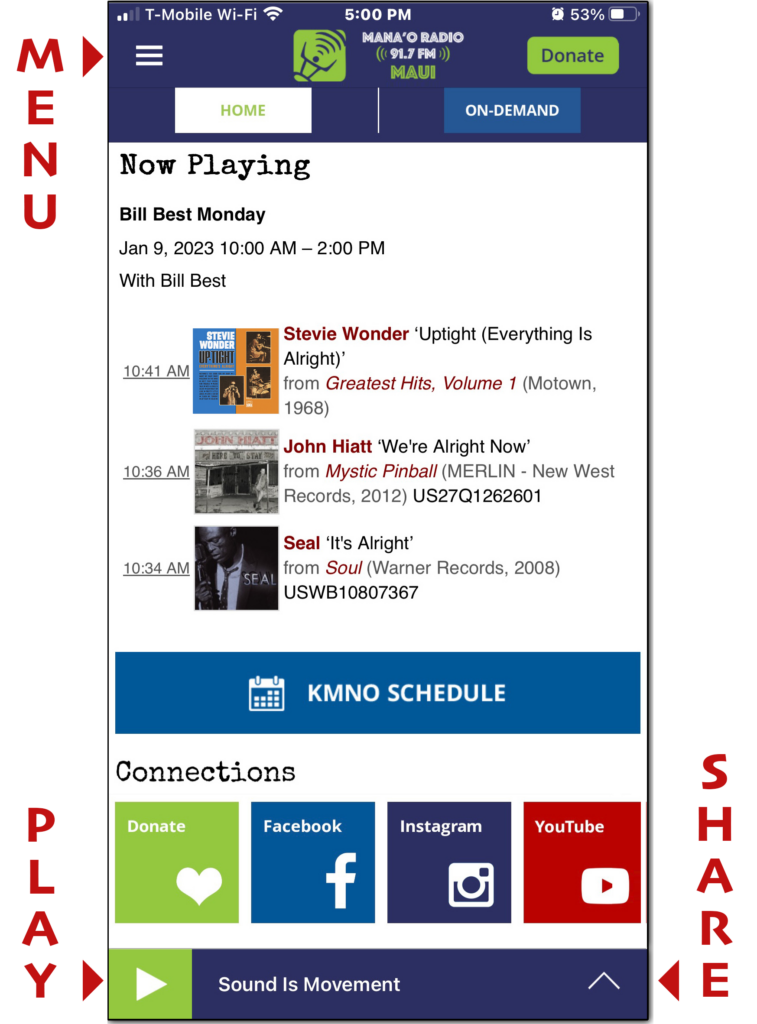Mana'o Radio Buttons